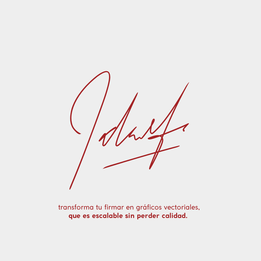 Vectorización de firma